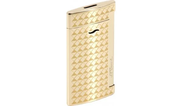 S.T. Dupont Slim 7 Jet Lighter Golden Fire Head