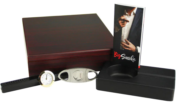 BigSmoke Humidor Set, ruskea