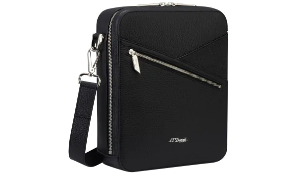 S.T. Dupont Neo Capsule Cigar Crossbody Bag Black, 141003