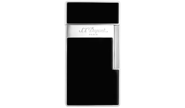 S.T. Dupont Biggy Lighter Black Lacquer Chrome, 025001