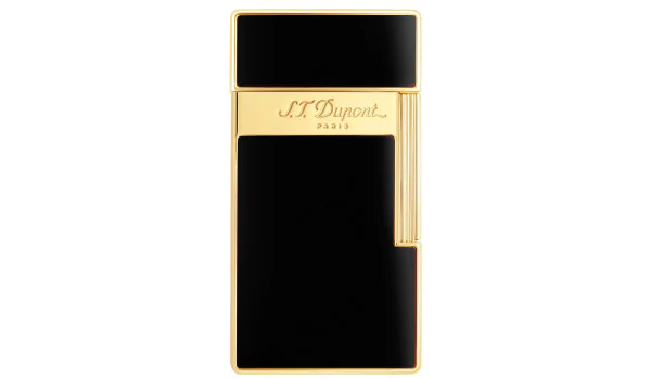 S.T. Dupont Biggy Lighter Black Lacquer Golden, 025002