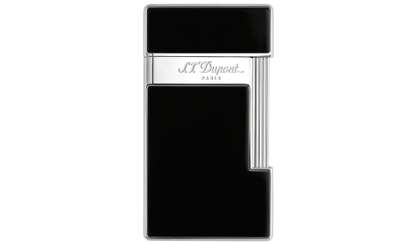 S.T. Dupont Slimmy Lighter Black Lacquer Chrome, 028001