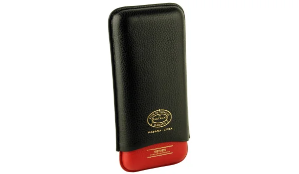 Partagas Series Leather Case, musta ja punainen